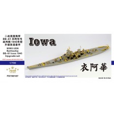 1/700 WWII US Navy USS Iowa BB-61 1945 Upgrade Set for Trumpeter 06749 Kit