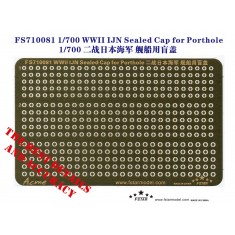 1/700 WWII IJN Sealed Cap for Porthole (1 Photo-Etched Sheet)