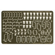 1/700 WWII IJN Boat Devits I for Small Vessels (1 Photo-Etched Sheet)