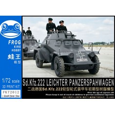 1/72 WWII German Army Sd.Kfz.222 Easy Version