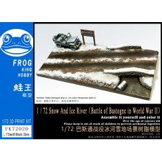1/72 War Diorama Series Battle of Bastogne Snowy Battlefield Scene