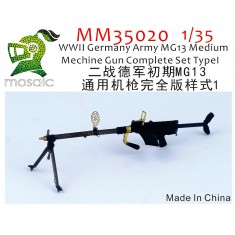 1/35 WWII German Army MG13 Medium Machine Gun Complete Set Type I