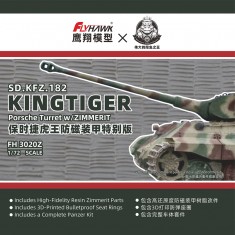1/72 SdKfz.182 King Tiger Porsche Turret Tank with Zimmerit