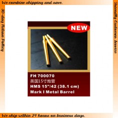 1/700 HMS 15"/42 (38.1cm) Mark I Metal Barrels (8pcs)