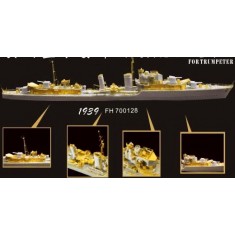 Photoetch for 1/700 Destroyer HMS Eskimo 1939 for Trumpeter kit #05757