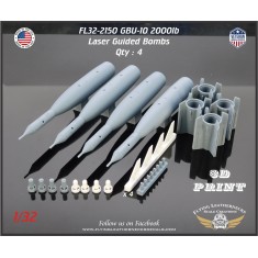1/32 GBU-10 2000lb Laser Guided Bombs (4pcs)