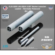 1/35 LAU-10D/A 5.00'' Rocket Pod (with Warheads) Thermally Protected