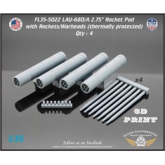 1/35 LAU-68D/A 2.75'' Rocket Pod Thermally Protected Loaded