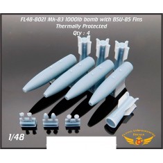 1/48 Mk-83 / BLU-110A/B with BSU-85 Fin - Thermally Protected (4pcs)