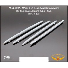 1/48 USN/USMC LAU-7/A-1 thru /A-3 Missile Launcher 1969 to 1975 (4pcs)