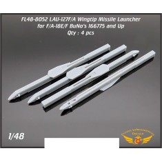 1/48 LAU-127F/A Wingtip Launcher for Meng/Hasegawa F/A-18E/F Late (4pcs)