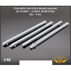1/48 LAU-127A/A Missile Launcher for AIM-9M/X, AIM-120 (4pcs)