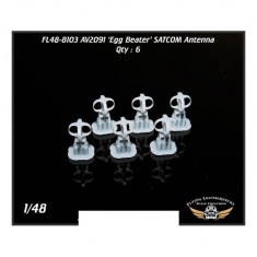 1/48 AV2901 Short 'Egg Beater' UHF SATCOM Antenna (6pcs)