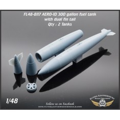 1/48 AERO-1D 300gal Fuel Tank with Dual Fin Tail for A-4