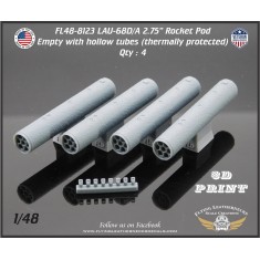 1/48 LAU-68D/A 2.75'' Rocket Pod Thermally Protected (Empty)