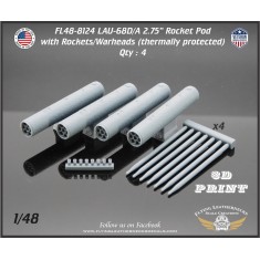 1/48 LAU-68D/A 2.75'' Rocket Pod Thermally Protected Loaded