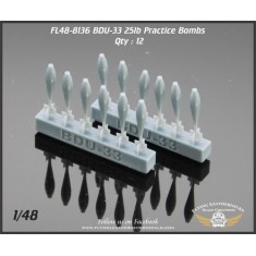 1/48 BDU-33 25lb Practice Bombs (12pcs)