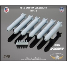1/48 Mk-20 Rockeye Cluster Bombs (6pcs)