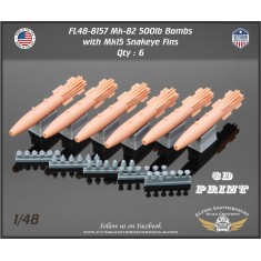 1/48 Mk-82 500lb Bomb with Mk-15 Snakeye Fin