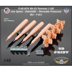 1/48 USN/MC Mk-83 Paveway I Thermally Protected LGB with Low Speed Fins and Wings