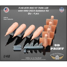 1/48 BOLT-117 750lb Laser Guided Bombs with KMU-342/A Guidance kits