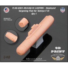 1/48 AN/AAQ-14 LANTIRN Deployed Pod for Tamiya F-14 kit