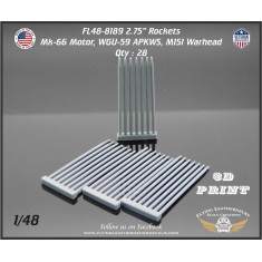 1/48 2.75'' Rockets with Mk66 Motor, WGU-59 APKWS, M151 Warhead
