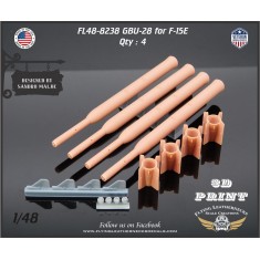 1/48 F-15E GBU-28 ''Bunker Buster'' Bombs with Separate Air Foil Groups