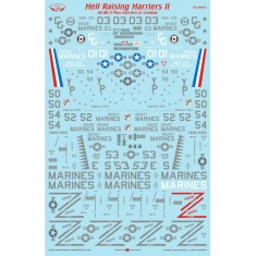 1/48 AV-8B II Plus Hell Raising Harriers II Waterslide Decals
