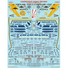 1/48 F/A-18C/D Leatherneck Legacy Hornets Waterslide Decals