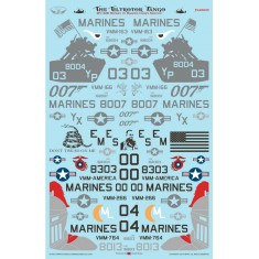 1/48 MV-22B Tilt Rotor Tango Waterslide Decals