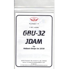 1/32 GBU-32 JDAM Mask for Wolfpack Design #32038 kits