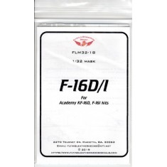 1/32 F-16D/I Canopy Wheel Mask for Academy kits