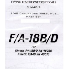 1/48 F/A-18B/D Canopy Wheel Mask for Kinetic kits