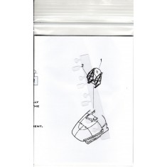 1/48 AV-8B Harrier HUD Glass (Clear Styrene) for Hasegawa kits