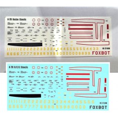 1/72 Douglas A-20B/C/G Boston Stencils Decals for MPM/Matchbox/Frog kits