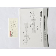 1/72 Soviet MiG-29 Missile R-27R/T (AA-10 Alamo) and APU-470 Stencils Decals