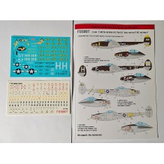 1/72 Lockheed P-38 Lightning Pin-Up Nose Art Decal Part IV