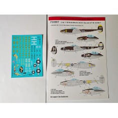 1/72 Lockheed P-38 Lightning Pin-Up Nose Art Decal Part IV  (Stencils not included)