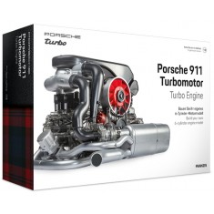 1/4 Porsche 911 Turbomotor 6-cylinder Working Turbo Engine Model