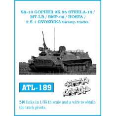 1/35 SA-13 Gopher 9K 35 Strela 10 / MT-LB / BMP23 / Hosta / 2 S 1 Gvodzika Swamp Metal Tracks