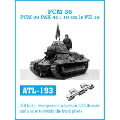 1/35 FCM 36 / FCM 36 Pak 40 / 10 cm Le FH 16 Metal Tracks
