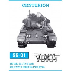 1/25 British Tank Centurion Metal Tracks (240 links)