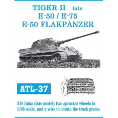 Metal Tracks for 1/35 TIGER II late /E-50/E-75/E-50 FLAKPANZER (210 links)