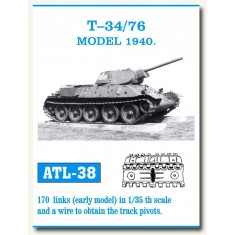 Metal Tracks for 1/35 Soviet T-34/76 Model 1940 (170 links)