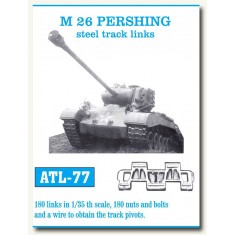 Metal Tracks for 1/35 American M26 Pershing Heavy Tank (180 links)