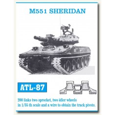 Metal Tracks for 1/35 US M551 Sheridan Tank (200 links)