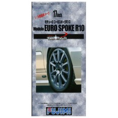 1/24 17inch Modulo Euro Spoke R10 Wheels & Tyres Set