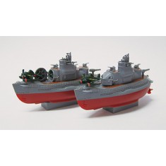 Qstyle Chibimaru I-400 Submarine Set of 2 with PE Parts and Wooden Deck Sticker
