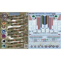 1/48 McDonnell Douglas F-4C/D Gunfighter Phantoms Decals Part 1 for Academy kit